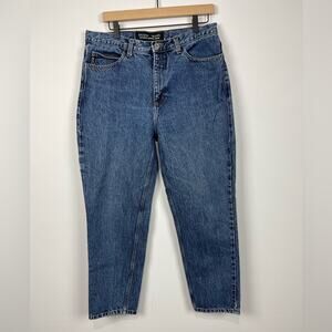 Vintage‎ Guess Dark Rigid Denim Mom Jeans Style AST050SH